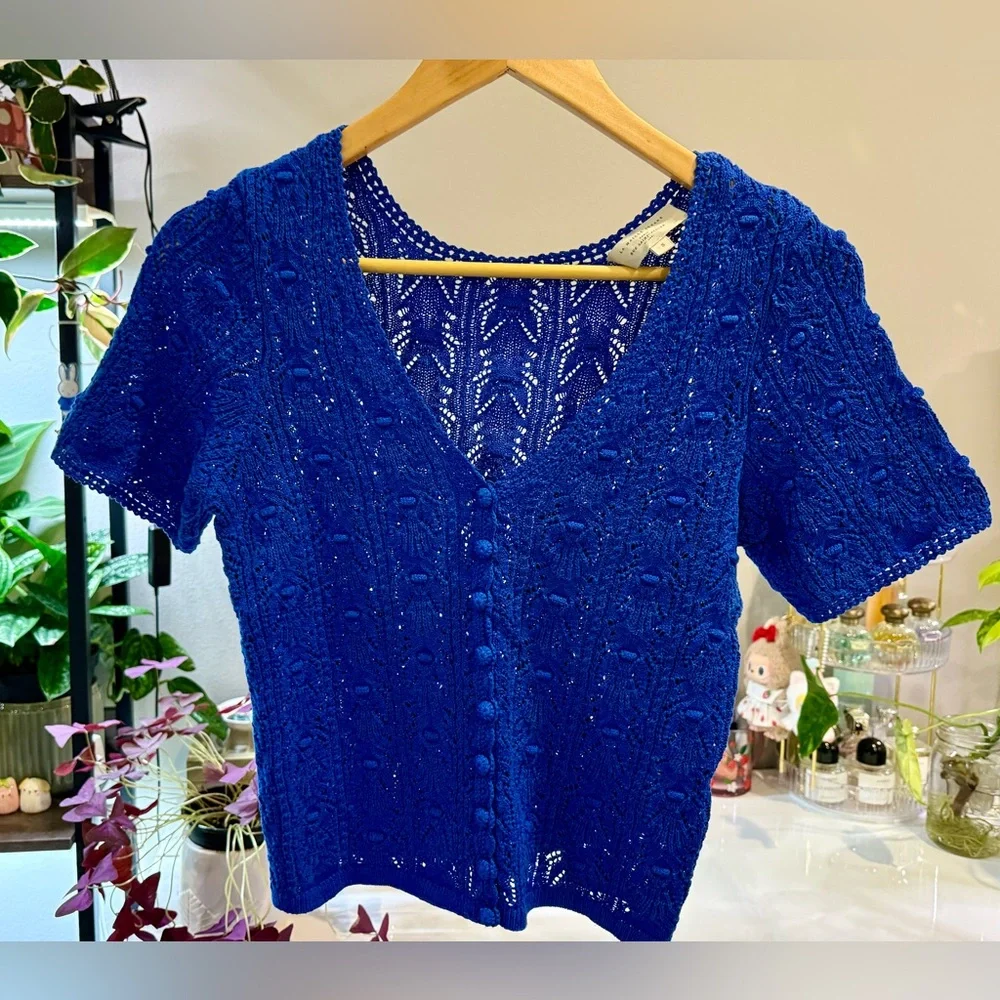 Sézane Cybele Jumper in Electric Blue - Picture 3 of 7